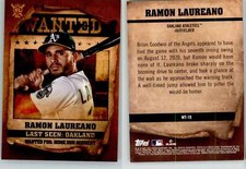 Ramon Laureano 2021 Topps Big League Wanted WT-10 Athletics Guardians