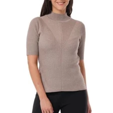 Cyrus Ladies' Ribbed Mock Neck Top E21