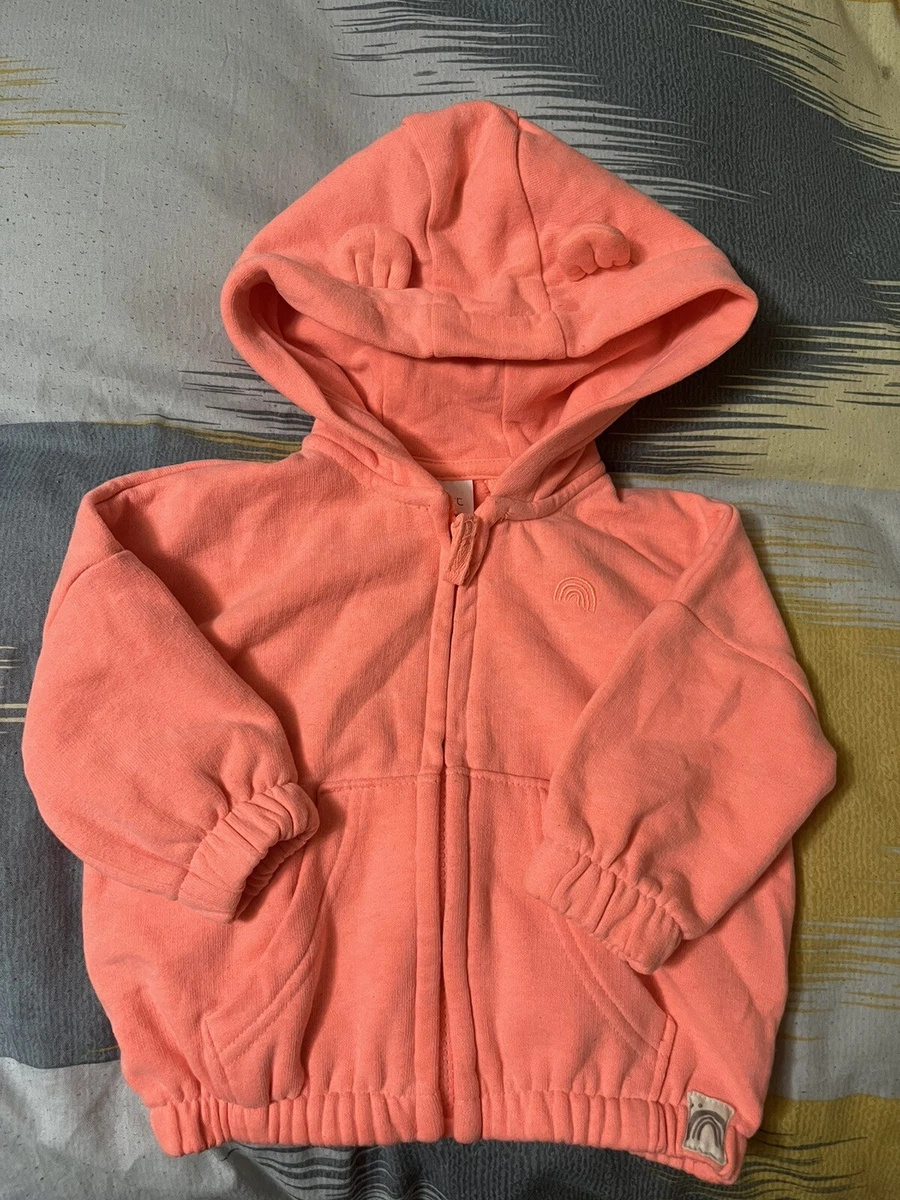Next Baby Girls Peach Hoodie Age 6 9 Months eBay
