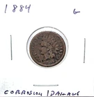 1884 US Indian Head Cent  G Good Details Free Shipping
