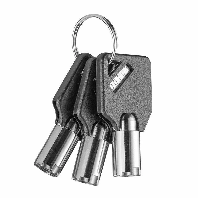 ROCKBROS Bike Folding Chain Lock Hamburger Shape Key Style Anti-theft - Image 4 of 4