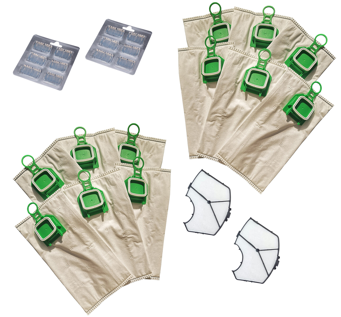 FOLLETTO VK 140 150 SACCHETTI MICROFIBRA FILTRI E PROFUMINI ADATTABILI VORWERK