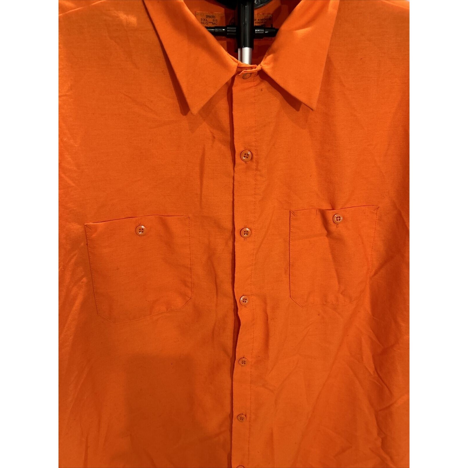 Red Kap Shirt Mens 3XL Pocket Utility Workwear Industrial Uniform Streetwear