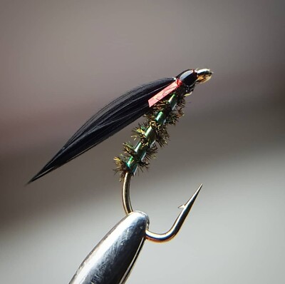 Pearl Cormorants / Red Holo Cheeks - Choose Size - Fly Fishing Flies