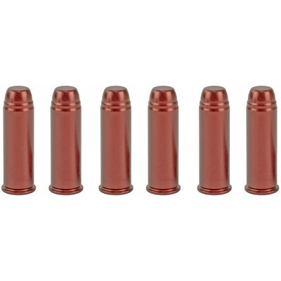 A-Zoom Snap Caps 44 Magnum Red Aluminum 6 Pack for Dry Fire and Function Testing