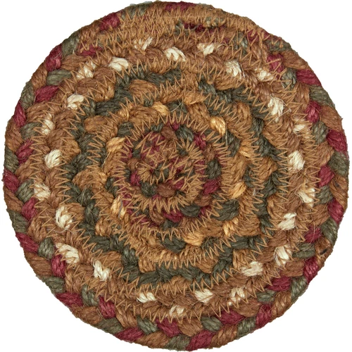 VHC Brands Tea Cabin Jute Coaster - Thumbnail 2
