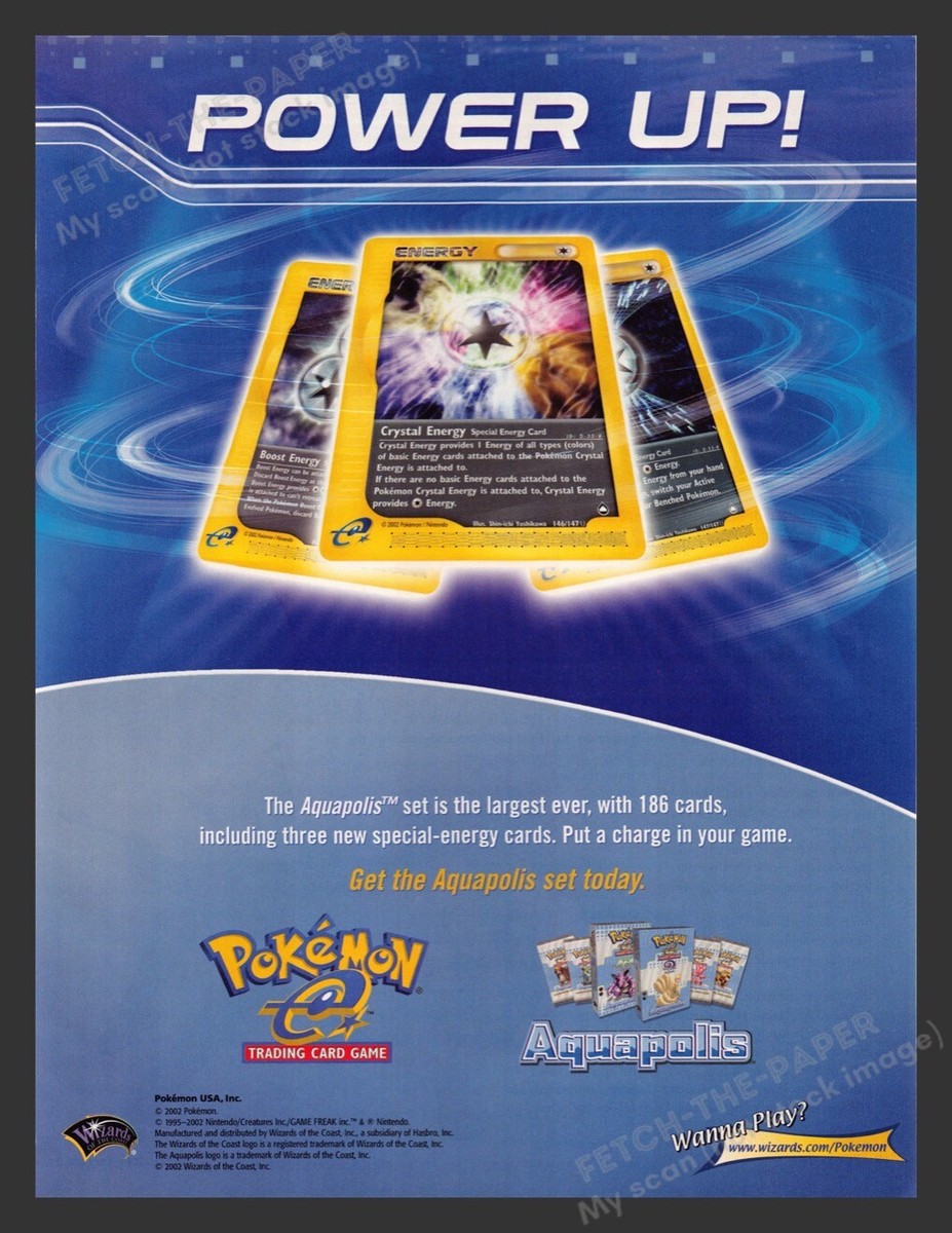 2003 Pokemon Trading Card Game Aquapolis Print Ad | eBay