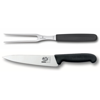 Victorinox Carving Set Fork 15cm 19cm Cooks Knife Piece Combo