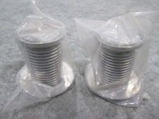 Stainless Steel Bellows Vacuum Pipe/Hose, 3"L, 76MM Flange, Used, Lot of 2