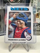 2024 Topps Heritage - White Border #411 Francisco Alvarez MLB NY Mets