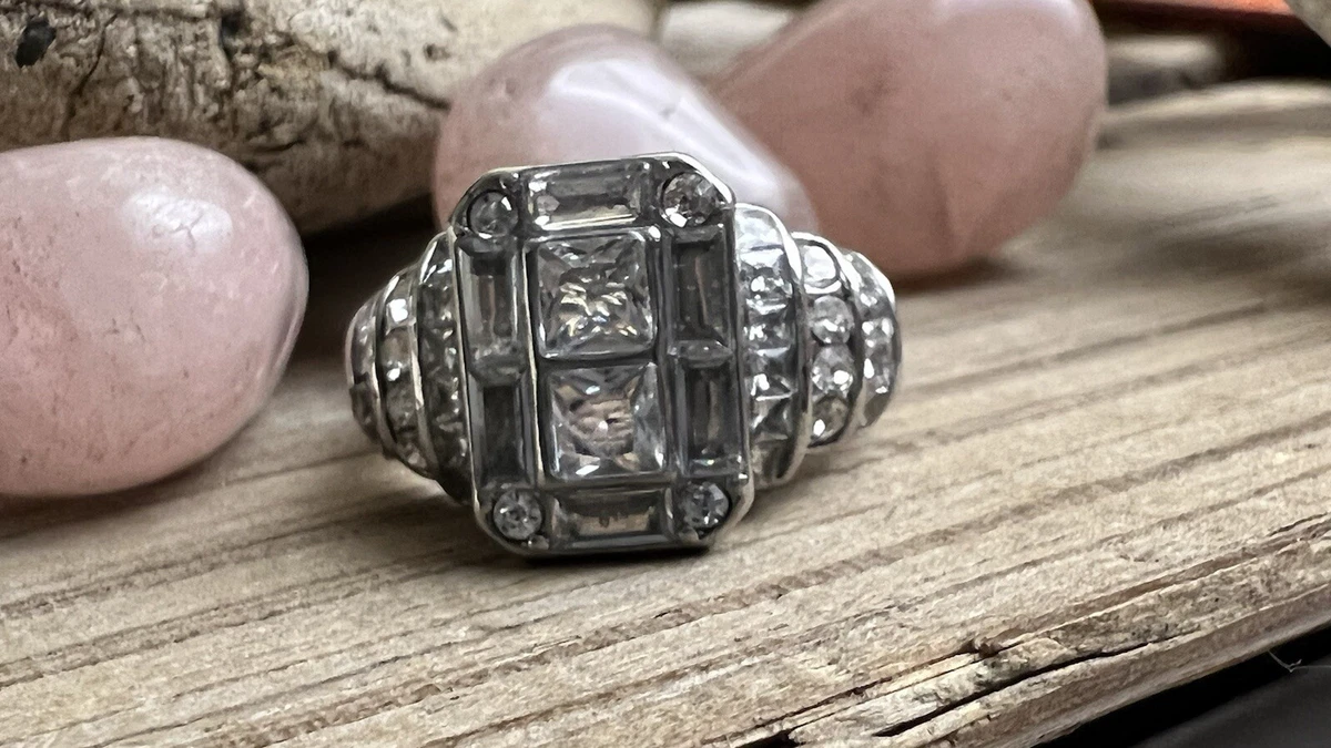 Silver costume jewelry best sale rings