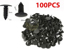 100 Pcs Nylon Bumper Fastener Rivet Clips 8 Mm Hole Push Retainer Bumper Fender