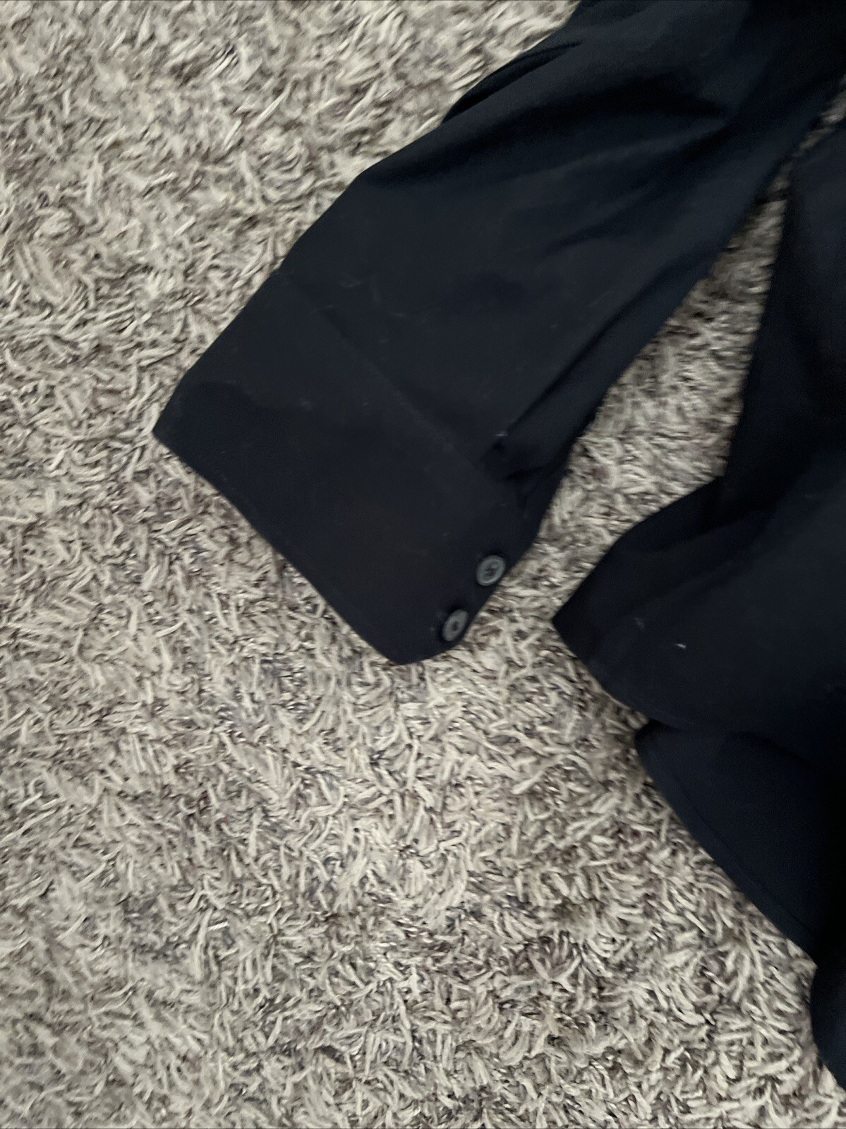 TALBOTS Solid Black Non Iron Button Up Shirt Blou… - image 10