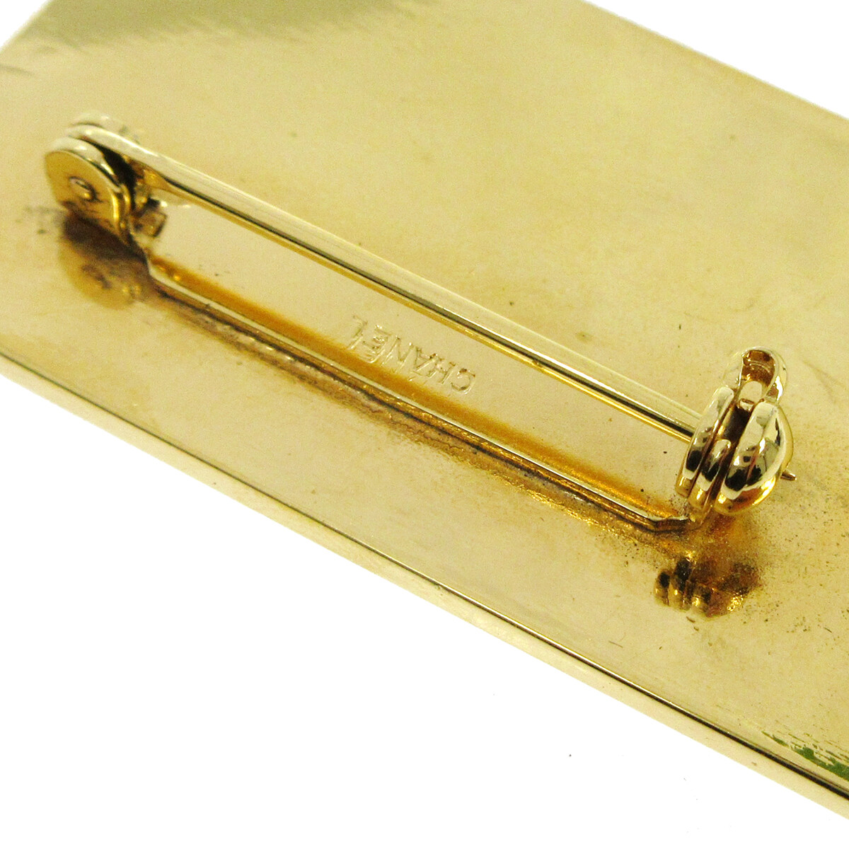 Chanel Plate Brooch Pin Gold 02756 | eBay