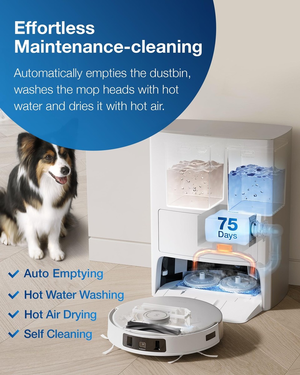 ECOVACS DEEBOT T20 Omni (DLX23) Robot Vacuum and Water Mop Washing