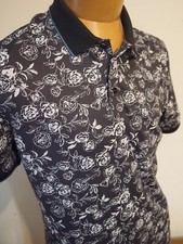 G/FORE Performance Fabric Rose Patterned Tailored Fit Polo Shirt NWT M 120
