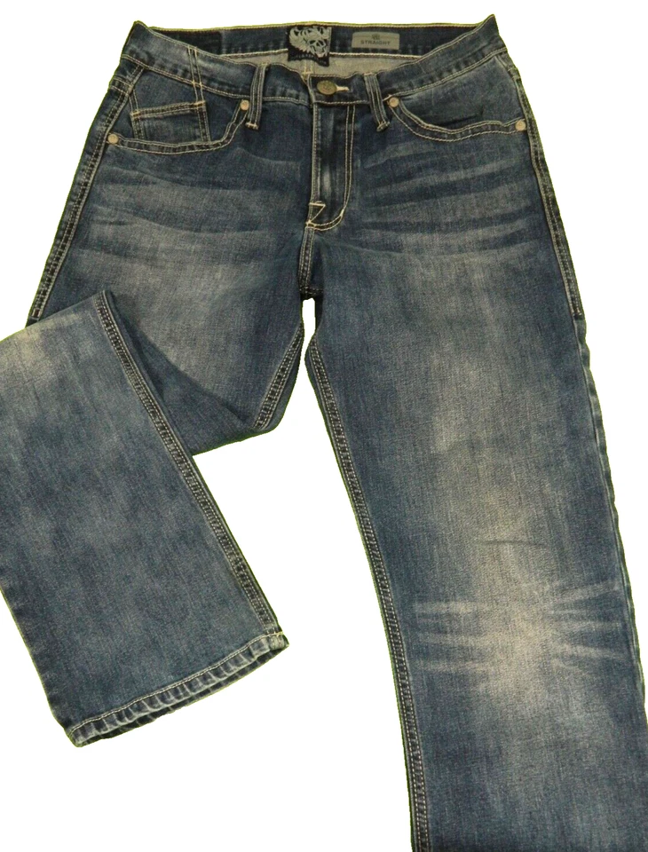 Men's Straight Jeans Rock & Republic Denim Blue Tag 32x32 measured Size 31x32 - Image 2 of 4