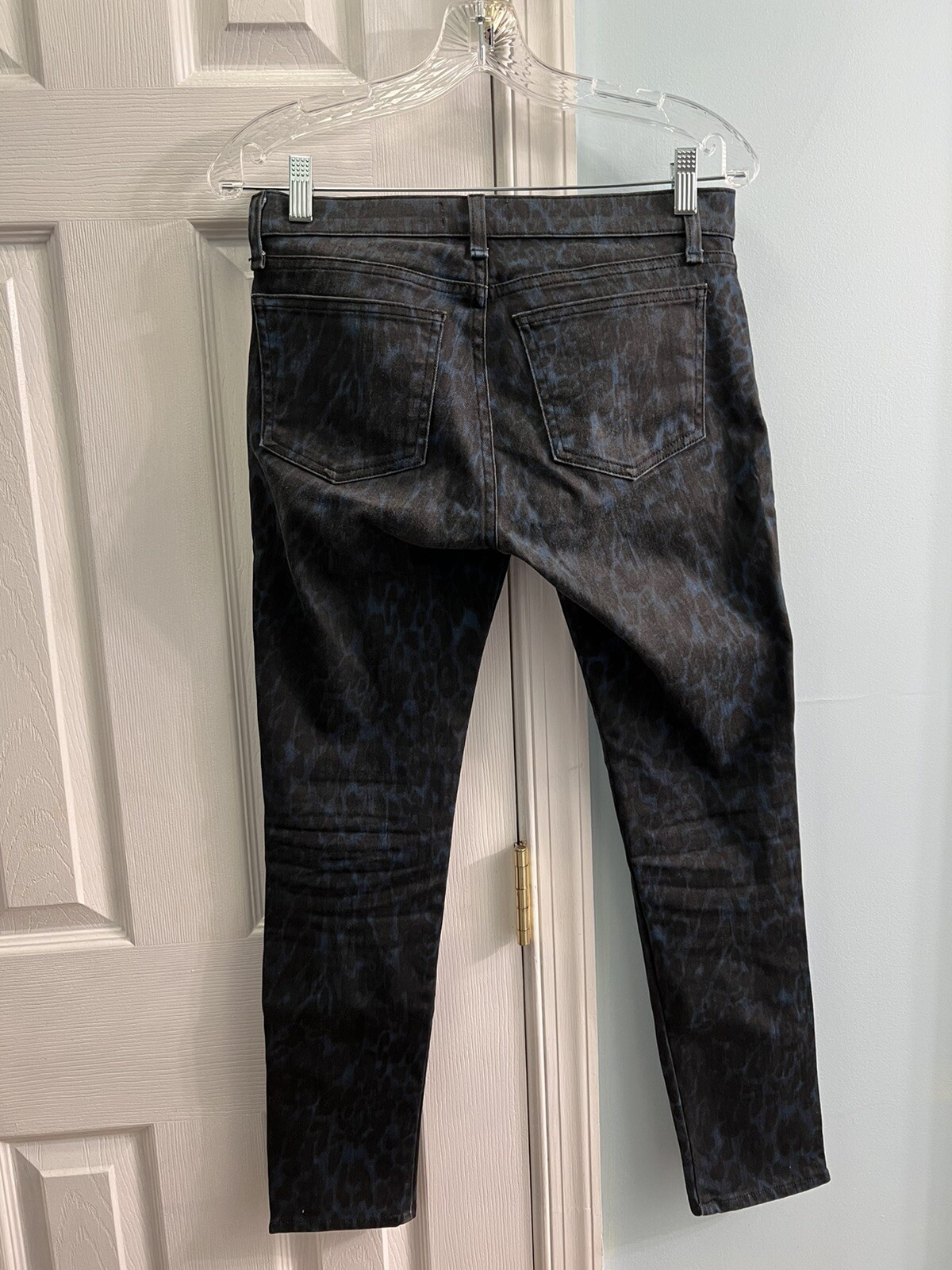 Ramy Brook Women Blue Jeans With Leopard Print Si… - image 8