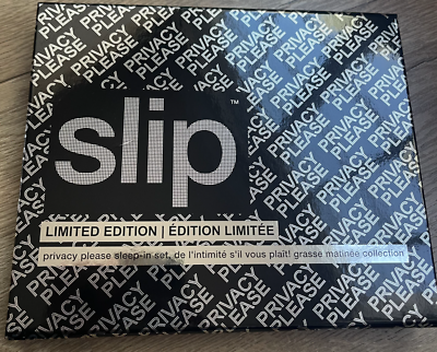 NEW Slip Limited Edition Privacy Please Silk Black Sleep Mask