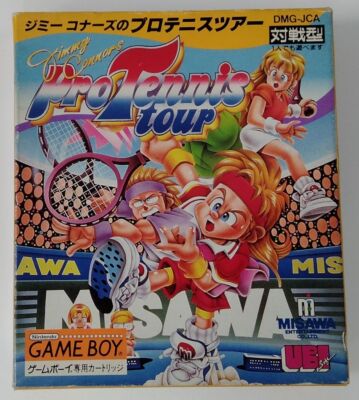 Nintendo Game Boy Jimmy Connors Pro Tennis Tour Japan w/ Box and
