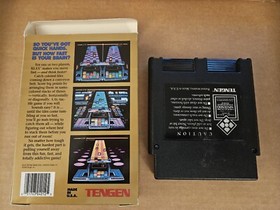 Klax Nes Nintendo Game with Box No Manual Tested Works Free Shipping