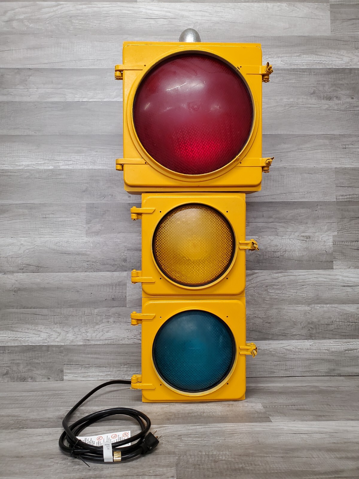 Vtg Metal Eagle Signal Traffic Light Stop Light 7ft Cord Works Man Cave Bar eBay