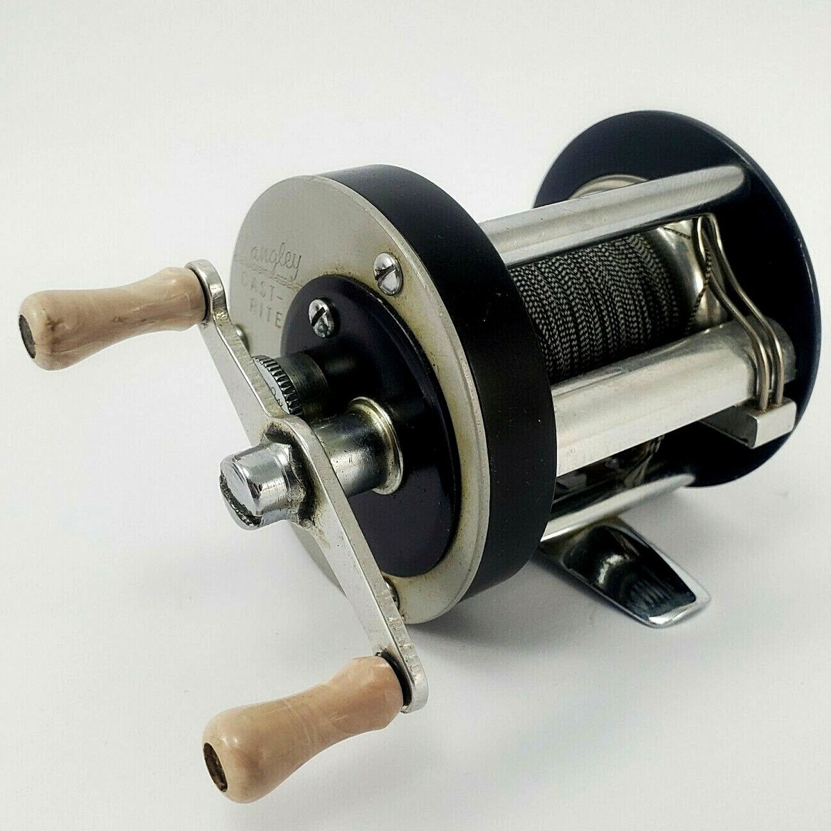Vintage Fishing Reel Langley 380a w/ Box & Instructions Post WWII
