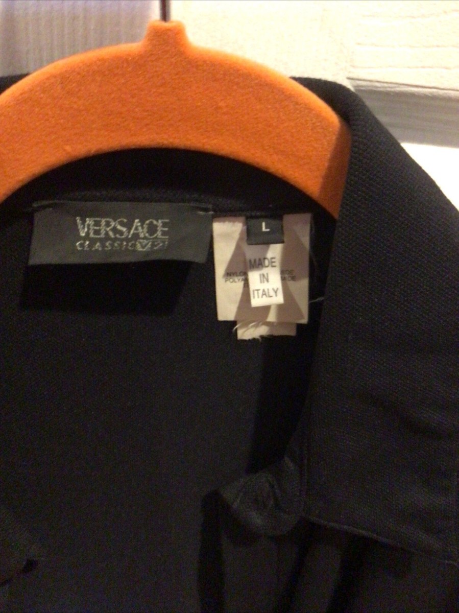 スカイ Italy製 Vintage V2 VERSACE Coat Versace Classic V2 Vintage Leather Stadium Coat | eBay