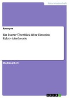 Ein Kurzer ÜBerblick üBer Einsteins RelativitäTstheorie | Buch | 9783656084532