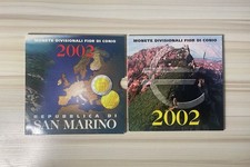 San Marino 2002 8 Coins Euro Set From 1 Cent to 2 Euro 3.88 Euro BU Mint Set