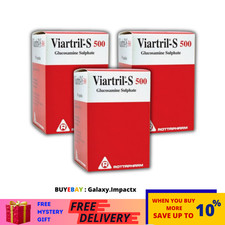 3 X Viartril-S Glucosamine 500Mg , Knee  Joint Pain Supplement 90 Capsules