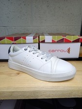 Baskets Tennis Cuir Chaussures Femme - Pointure 37 - Blanche - Déstockage