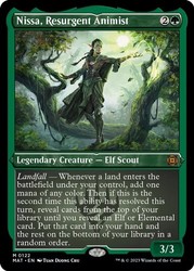 Nissa, Resurgent Animist - Foil Etched - March of the Machine: The Aftermath