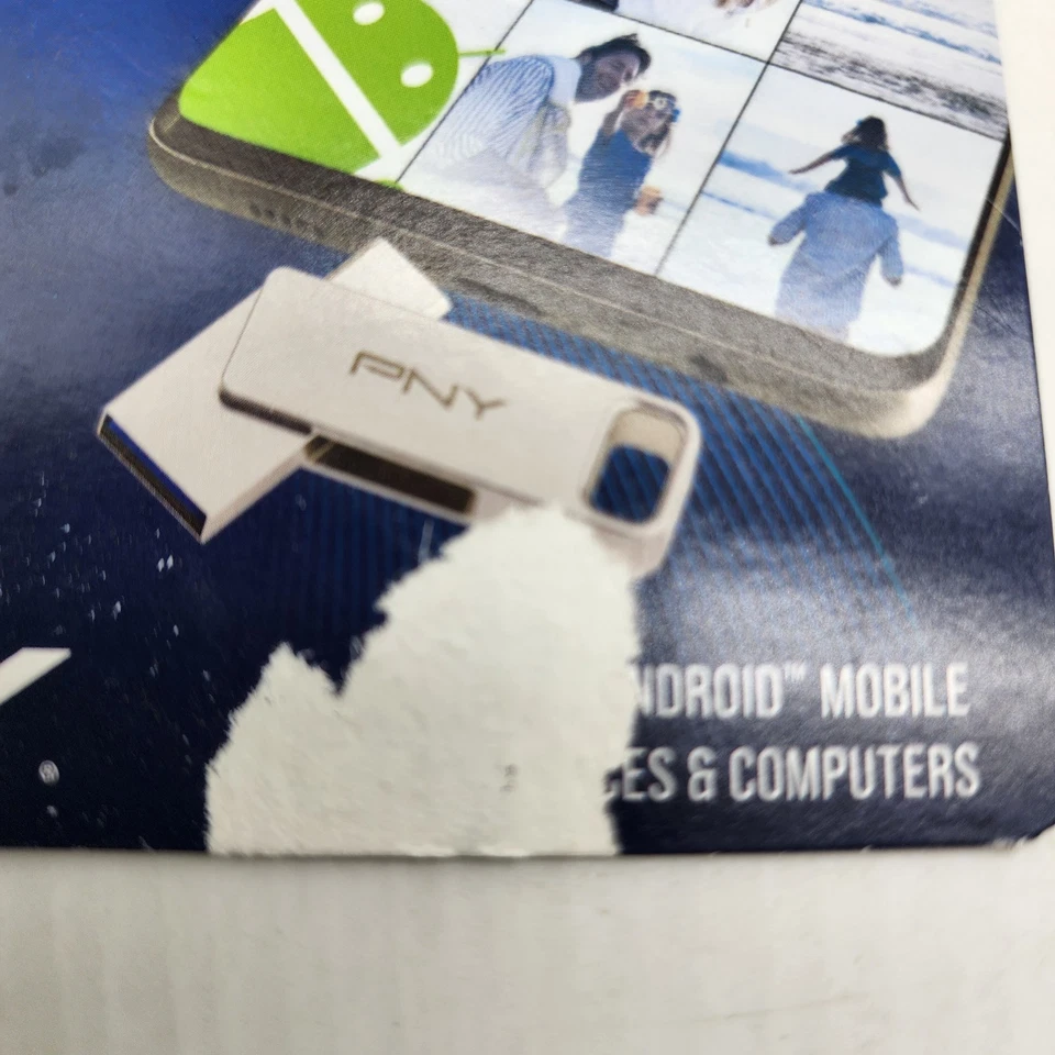 PNY 64GB DUO LINK USB 3.2 Type-C Dual Flash Drive NEW UNOPENED - Image 2 of 3