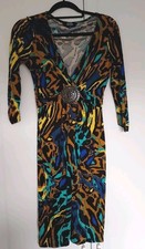 Star By Julian MacDonald Ethnic Print Midi Dress Size 10