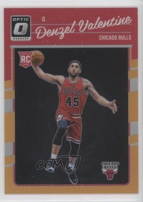 2016 Panini Donruss Optic Orange Prizm /199 Denzel Valentine #163 Rookie RC 00am