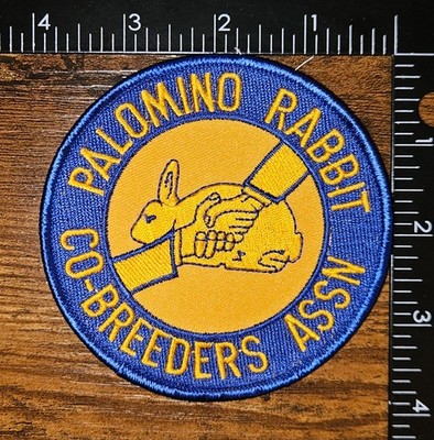 Palomio Rabbit Co Breeders Association Patch