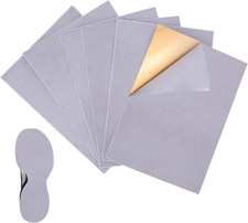 6 Pieces Stick-on Faux Suede Soles for Dance Shoes, Friction-reducing to Easy Ro