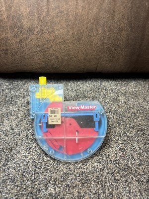 View Master Viewer 3D Clear Blue Red Yellow Vintage Toy 