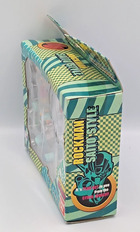 Figura de acción Rockin' Megaman EXE estilo SAITO Rockman con caja BANDAI DDP Foto 2 de 4