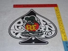 VINTAGE RATFINK ACE OF SPADES 12" PORCELAIN METAL GASOLINE & OIL SIGN! RAT FINK!