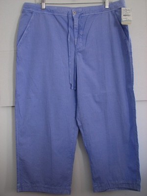 Fresh Produce Capri Crop Pants Size XL Periwinkle Blue ''Boardwalk'' fpro56 NWTs!