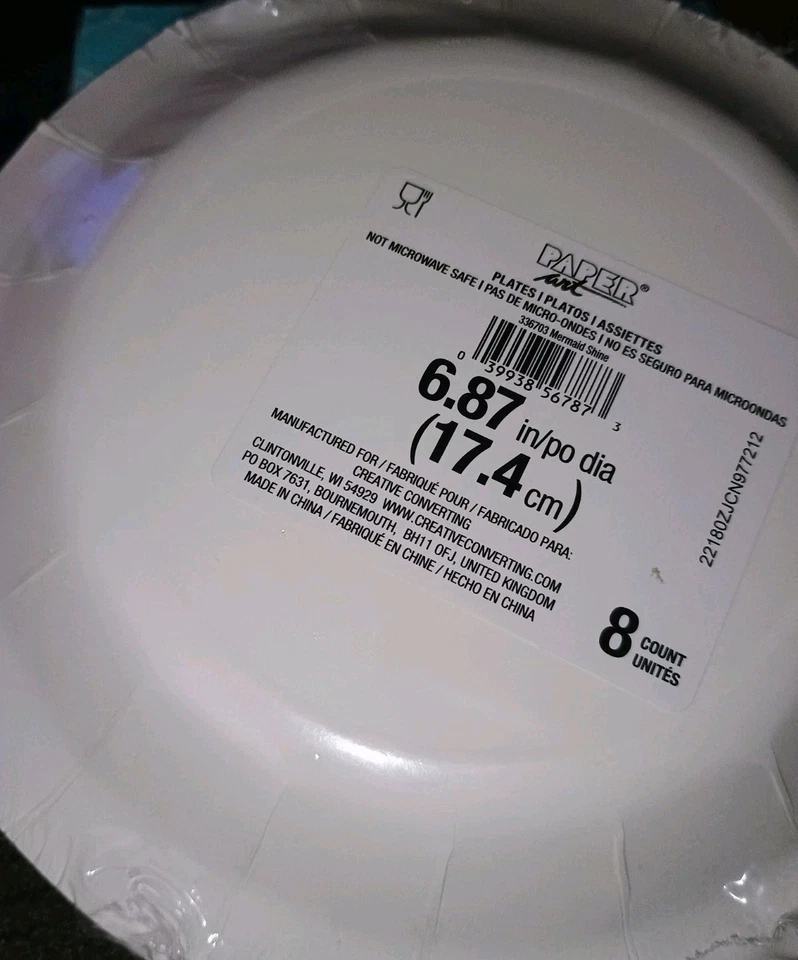 NEW Mermaid Shine Party Kit with Shaped Banner, 8 Tiaras, 8 Plates, 16 Napkins - Image 3 of 4