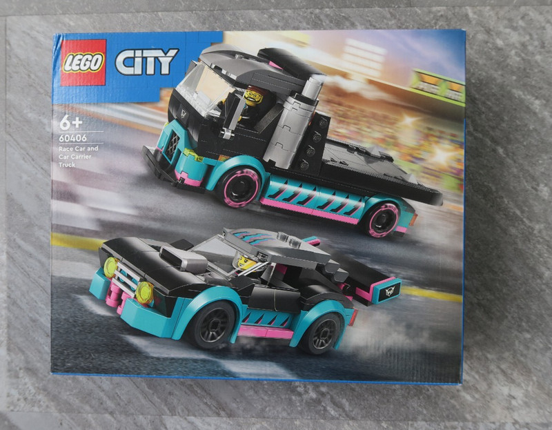LEGO  CITY 60406 RACE CAR AND CAR CARRIER TRUCK BRAND NEW IN BOX