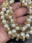 Depose Parure Gold Tone Faux Pearl Cluster Runway Necklace Bracelet Earring Set — photo 10