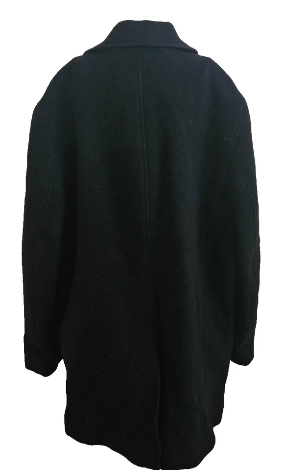 Sobretudo longo banana republic M preto mistura lã e cashmere - Imagem 2 de 4