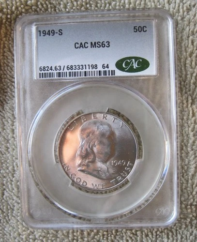 1949-S Franklin Half Dollar MS63 CAC