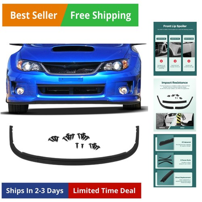 #ad Plastic Front Lip Spoiler fits for 2008 2010 for Subaru for Impreza WRX Matte... $136.98