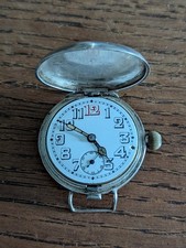 Orologio militare da trincea cacciatore da restaurare (senza fondello), buon equilibrio #S59