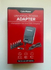 CyberPower CPUAC1U1300 Universal Power Adapter 3-12V 1300mA USB-A 2.1A